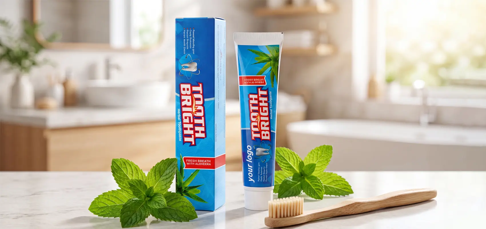 Jinmao Cosmetics hat eine Kräuter-Minz-Zahnpasta auf den Markt gebracht, die sich auf den Bereich Mundpflege und Frische konzentriert.
